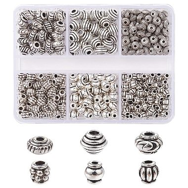 Antique Silver Mixed Shapes Alloy Spacer Beads