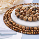 4 brins 4 tailles brins de perles de jaspe photo naturel(G-TA0001-29)-4
