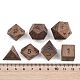 Natural Wood Polyhedral Dice Set(WOOD-A027-01B)-3