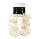 Layered Hollow Rose Dangle Earrings for Girl Women(EJEW-I258-06G)-3
