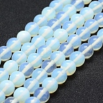 Opalite Beads Strands, Round, 8mm, Hole: 1mm, about 48pcs/strand, 14.96 14.17~14.56 inch(36~37cm)(X-G-P335-18-8mm)