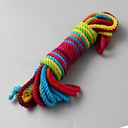 Bamboo Fiber Twisted Rope, Mixed Color, 6mm, about 8.75 Yards(8m)/Bundle(OCOR-WH20007-10)