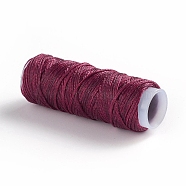 Waxed Polyester Cord, for Jewelry Making, Old Rose, 0.8mm, about 30m/roll(YC-WH0007-03B-31)