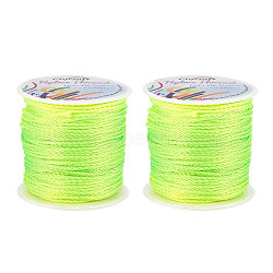 Olycraft Nylon Thread, Lawn Green, 1.0mm, about 49.21 yards(45m)/roll(NWIR-OC0001-01-06)