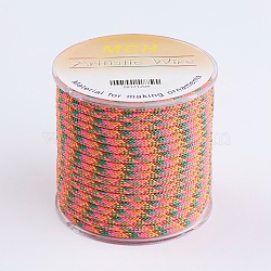Nylon Thread, Coral, 3mm, about 10yards/roll(NWIR-I010-B06)
