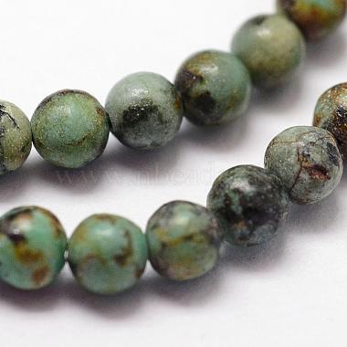 Natural African Turquoise(Jasper) Beads Strands(G-N0188-02-3mm)-3