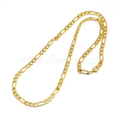 304 Stainless Steel Figaro Chain Necklace Making(STAS-A028-N021)-2