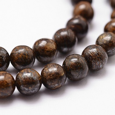 Bronzite naturel brins de perles(G-D840-57-10mm)-3