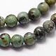 Natural African Turquoise(Jasper) Beads Strands(G-N0188-02-3mm)-3