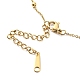 304 Stainless Steel Satellite Chain Necklace for Women(NJEW-A008-01G)-2