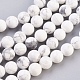 Chapelets de perles en howlite naturelle(X-TURQ-G091-10mm)-1