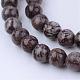 Natural Snowflake Obsidian Beads Strands(G-Q462-6mm-37)-1