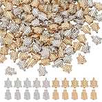 CCB Plastic Beads, Turtle, Mixed Color, 9.5x7.5x4mm, Hole: 1.4mm, 100pcs/color(FIND-AR0004-75)