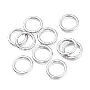 304 Stainless Steel Linking Rings, Ring, Stainless Steel Color, 17x1.8mm, Inner Diameter: 12.3mm(STAS-K207-71P)
