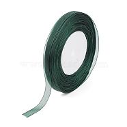 Sheer Organza Ribbon, Wide Ribbon for Wedding Decorative, Sea Green, 1 inch(25mm), 250Yards(228.6m)(RS25mmY-165)