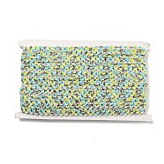 Polyester Wavy Lace Trim, for Curtain, Home Textile Decor, Green Yellow, 3/8 inch(10mm)(OCOR-K007-06B)