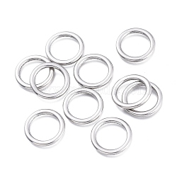 304 Stainless Steel Linking Rings, Ring, Stainless Steel Color, 17x1.8mm, Inner Diameter: 12.3mm(STAS-K207-71P)