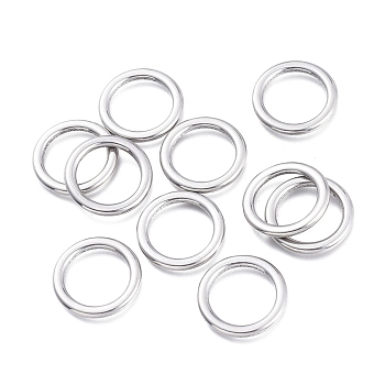 304 Stainless Steel Linking Rings, Ring, Stainless Steel Color, 17x1.8mm, Inner Diameter: 12.3mm