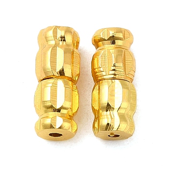 Brass Screw Clasps, Golden, 10x4mm, Hole: 1mm