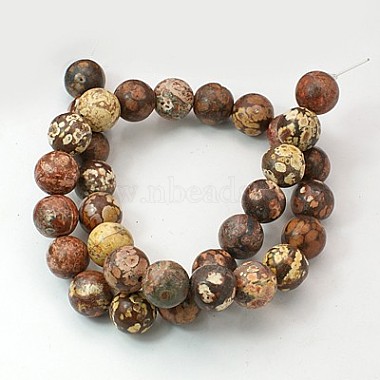 4mm Colorful Round Leopardskin Beads