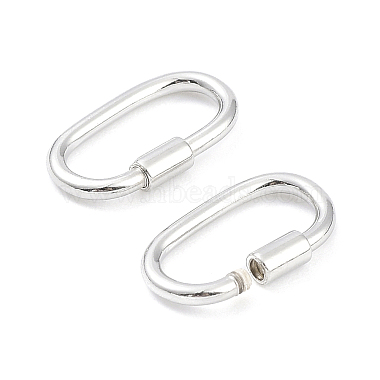 925 Karabinerverschl&uuml;sse aus Sterlingsilber(STER-K173-20S)-2