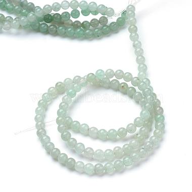 Chapelets de perle verte d'aventurine naturel(G-R412-15-8mm)-2