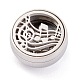 304 Stainless Steel Magnetic Diffuser Locket Aromatherapy Essential Oil Buckle(AJEW-M027-08P)-2