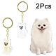 Iron Plastic Keychains(KEYC-FZC0001-001B-G)-1