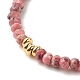 Natural Malaysia Jade(Dyed) Beaded Bracelets for Women or Men(BJEW-JB07791)-5