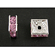 Messing Strass Zwischenperlen(X1-RSB072-07S)-1