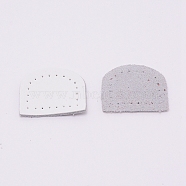 Genuine Leather Bag Tag, Bag replacement Accessories, White, 30x35x2.5mm, Hole: 1.2mm(FIND-WH0063-51C)