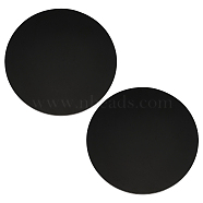 Flat Round Acrylic Chassis Display Pedestals, for Toy Model Display, Black, 150x5mm, 2pcs/box(DIY-FG0005-55E)