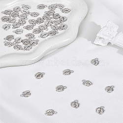 50Pcs Tibetan Style Zinc Alloy Charms, Baby Foot, Antique Silver, 14x10.5x2mm, Hole: 2mm(FIND-LP0006-23)