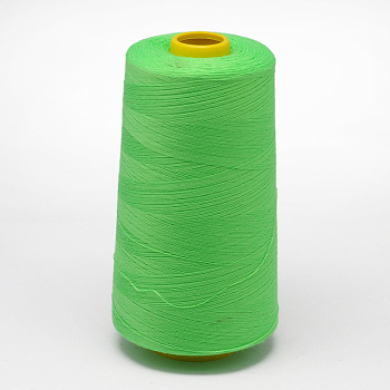 100% Spun Polyester Fibre Sewing Thread, Lime Green, 0.1mm, about 5000yards/roll