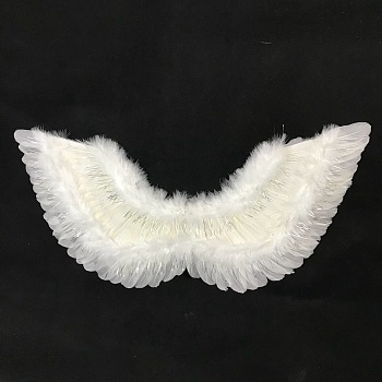 Mini Doll Angel Wing Feather, for DIY Moppet Makings Kids Photography Props Decorations Accessories, White, 510x300mm