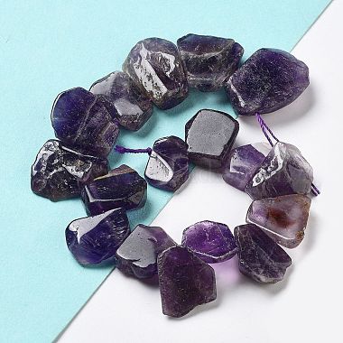 Natural Amethyst Beads Strands(G-P528-K09-01)-2