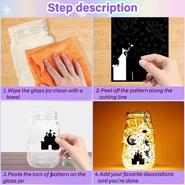 6 Sheets 6 Styles Religion Self-Adhesive PVC Waterproof Picture Stickers(DIY-WH0605-010)-4