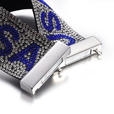 Fashionable Velvet Cord Wide Bracelets(BJEW-L638-17M)-5