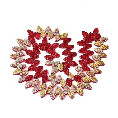 Electroplate Transparent Glass Beads Strands(EGLA-N056-03A-08)-2