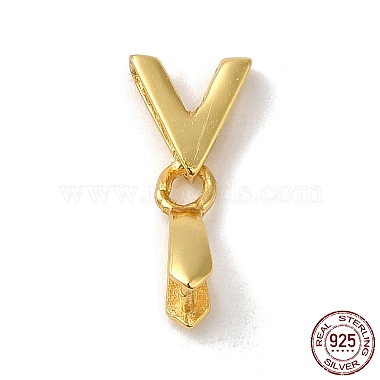 Real 18K Gold Plated Sterling Silver Ice Pick Pinch Bails