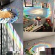 Waterproof PVC Colored Laser Stained Window Film Static Stickers(DIY-WH0314-118)-5