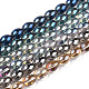 Transparent Electroplate Glass Beads Strands(GLAA-T029-14)-1