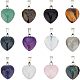 12Pcs 12 Style Natural & Synthetic Gemstone Pendants(G-FH0001-22)-1