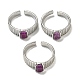 Natural Ruby Adjustable Rings(RJEW-K269-12P-10)-1