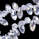 Electroplate Glass Faceted Teardrop Beads Strands(EGLA-D014-01)-2