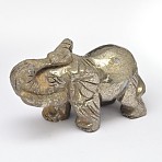 Elephant Natural Pyrite Display Decorations, 74~80x31~40x51~65mm(G-A145-01A)