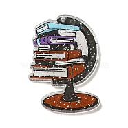 Graduation Theme Acrylic Pendants, Tellurion, 44x30x2mm, Hole: 1.6mm(OACR-O005-01I)