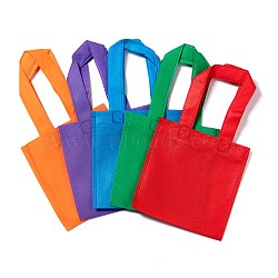 Eco-Friendly Reusable Bags, Non Woven Fabric Shopping Bags, Mixed Color, 28x15.5cm(X-ABAG-WH005-15cm-M)