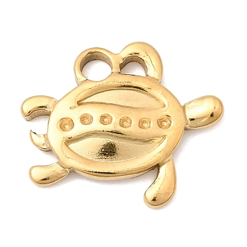 304 Stainless Steel Rhinestone Pendant Settings, Turtle Charms, Golden, 13.5x16x2mm, Hole: 2.5mm, Fit for 0.8mm Rhinestone