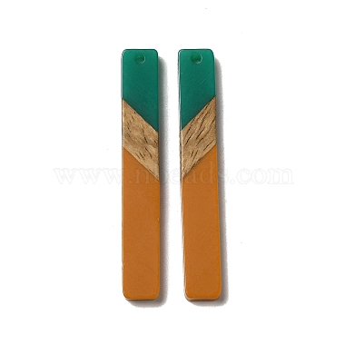 Opaque Resin & Walnut Wood Big Pendants(RESI-D060-C-03)-2